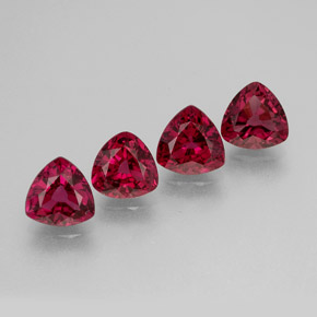 Spinello naturale rosso da  ct, trillion, VS