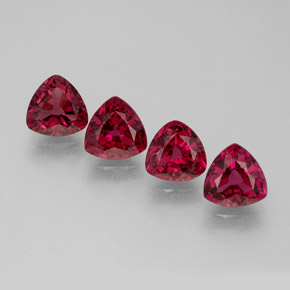 Spinello naturale rosso da  ct, trillion, VS