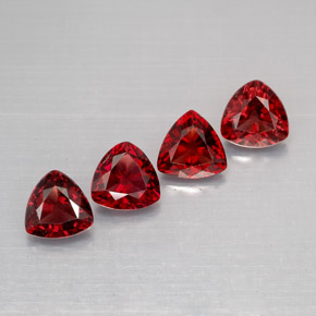 Spinello naturale rosso da  ct, trillion, VS