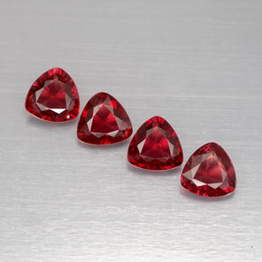 Spinello naturale rosso da  ct, trillion, VS