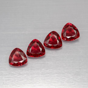 Spinello naturale rosso da  ct, trillion, VS