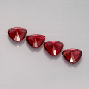 Spinello naturale rosso da  ct, trillion, VS