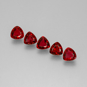 Spinello naturale rosso da  ct, trillion, VS