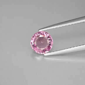 Spinello naturale viola da 0,94 ct, taglio rotondo, VS