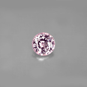 Spinello naturale rosa da 0,95 ct, taglio rotondo, VS