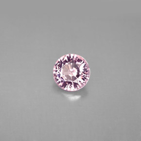 Spinello naturale rosa da 0,95 ct, taglio rotondo, VS