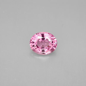 Spinello naturale rosa da 1,32 ct, taglio ovale, VS