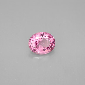 Spinello naturale rosa da 1,32 ct, taglio ovale, VS