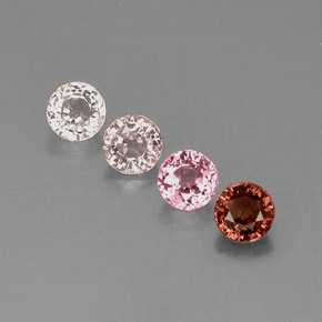 Spinello naturale multicolore da  ct, taglio rotondo, VVS-VS