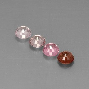 Spinello naturale multicolore da  ct, taglio rotondo, VVS-VS