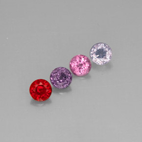Spinello naturale multicolore da  ct, taglio rotondo, VVS-VS