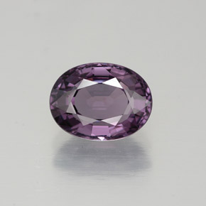 Spinello naturale viola da 1,70 ct, taglio ovale, VVS