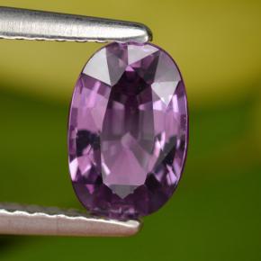 Spinello naturale porpora da 1,08 ct, taglio ovale, VS
