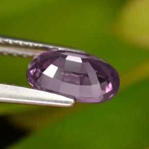 Spinello naturale porpora da 1,08 ct, taglio ovale, VS