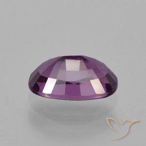 Spinello naturale porpora da 1,10 ct, taglio ovale, VS