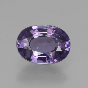 Spinello naturale viola da 1,00 ct, taglio ovale, VS