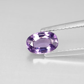 Spinello naturale porpora da 0,87 ct, taglio ovale, VS