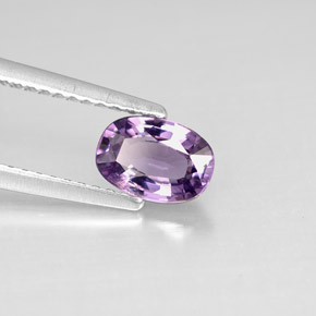 Spinello naturale porpora da 0,87 ct, taglio ovale, VS