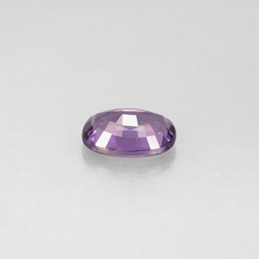 Spinello naturale porpora da 0,87 ct, taglio ovale, VS