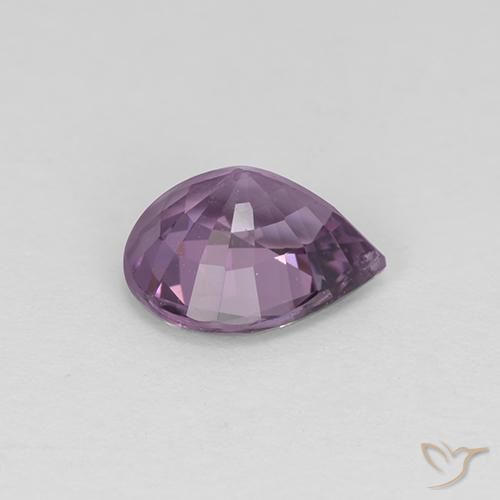 Spinello naturale porpora da 1,15 ct, taglio a pera, VS