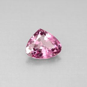 Spinello naturale rosa da 1,15 ct, taglio a pera, VS