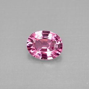 Spinello naturale viola da 1,01 ct, taglio ovale, VVS-VS