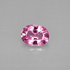 Spinello naturale rosa da 0,90 ct, taglio ovale, VVS-VS