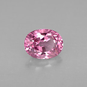 Spinello naturale rosa da 1,20 ct, taglio ovale, VVS-VS