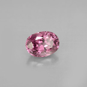 Spinello naturale rosa da 1,10 ct, taglio ovale, VVS-VS