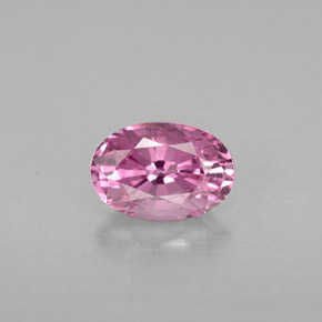 Spinello naturale rosa da 1,10 ct, taglio ovale, VVS-VS