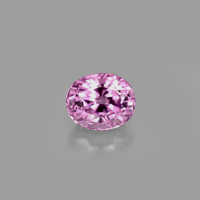 Spinello naturale viola da 1,24 ct, taglio ovale, VS