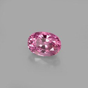 Spinello naturale rosa da 1,20 ct, taglio ovale, VS
