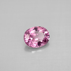Spinello naturale rosa da 1,12 ct, taglio ovale, VS