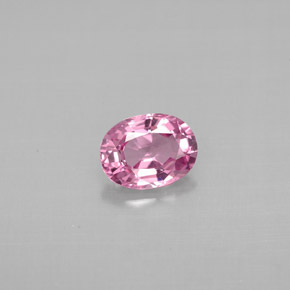 Spinello naturale rosa da 0,78 ct, taglio ovale, VS