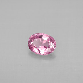 Spinello naturale rosa da 0,78 ct, taglio ovale, VS