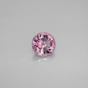 Spinello naturale rosa da 0,78 ct, taglio rotondo, VS