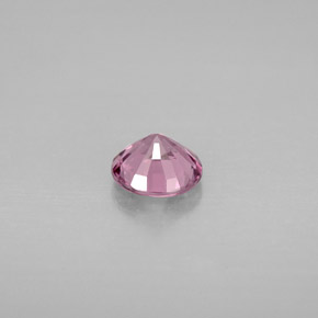 Spinello naturale rosa da 0,78 ct, taglio rotondo, VS
