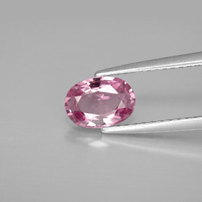 Spinello naturale rosa da 0,99 ct, taglio ovale, VS