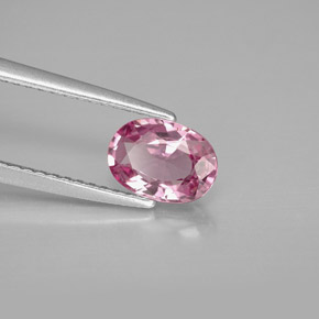 Spinello naturale rosa da 0,99 ct, taglio ovale, VS