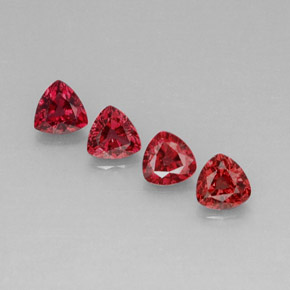 Spinello naturale rosso da  ct, trillion, VVS-VS