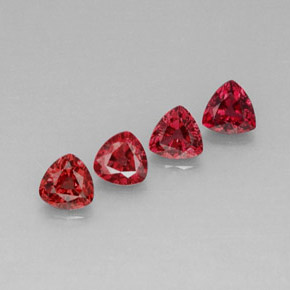 Spinello naturale rosso da  ct, trillion, VVS-VS