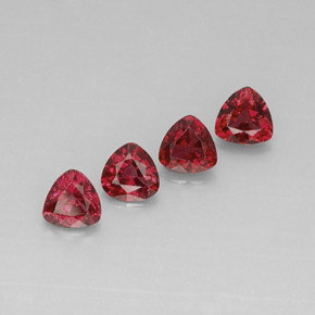 Spinello naturale rosso da  ct, trillion, VVS-VS