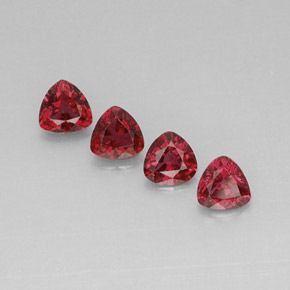 Spinello naturale rosso da  ct, trillion, VVS-VS
