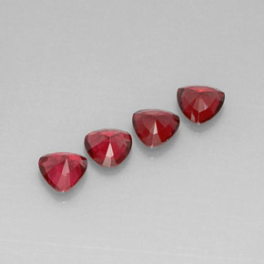 Spinello naturale rosso da  ct, trillion, VVS-VS