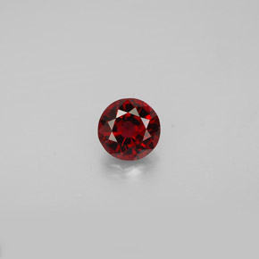 Spinello naturale rosso da 0,70 ct, taglio rotondo, VS