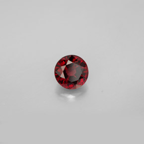 Spinello naturale rosso da 0,83 ct, taglio rotondo, VVS-VS