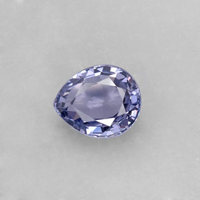 Spinello naturale blu da 0,94 ct, taglio a pera, VS
