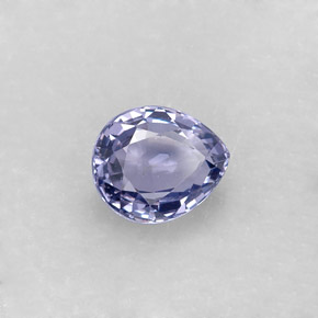 Spinello naturale blu da 0,94 ct, taglio a pera, VS