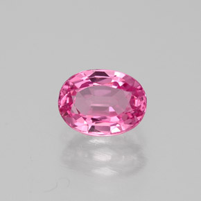 Spinello naturale rosa da 0,86 ct, taglio ovale, VVS-VS