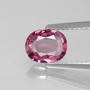 Spinello naturale rosa da 1,02 ct, taglio ovale, VVS-VS